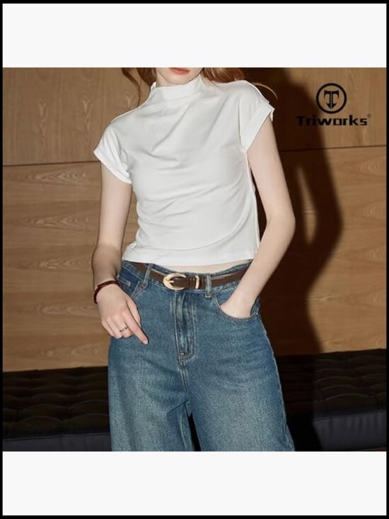 Women\'s Faux Leather Belt Set with Gold Buckle for Jeans and Pants